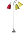 Lampadaire Trafik E27 en Chrome avec Vert Citron/Jaune/Rouge - Nielsen Light