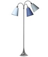 Lampadaire Trafik E27 en Chrome avec Dala/Turquoise/Bleu Clair - Nielsen Light