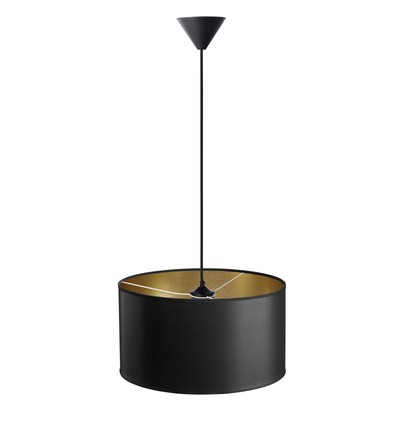 Suspension Isabella Castillo Ø40 Lampe E27 en Noir/Or - Nielsen Light