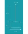 Lampe Suspension Isabella Castillo Ø50 E27 en Noir/Or - Nielsen Light