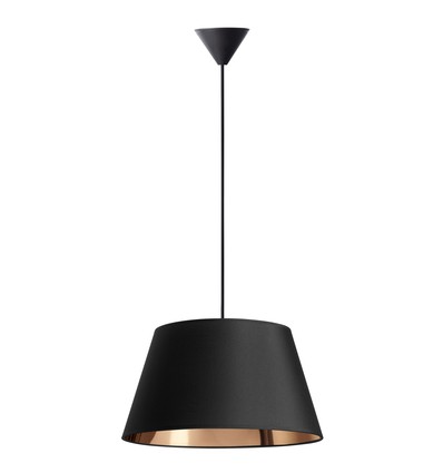 Suspension Isabella Campo Ø45 Lampe E27 en Noir/Cuivre - Nielsen Light