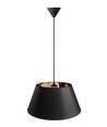 Suspension Isabella Campo Ø45 Lampe E27 en Noir/Cuivre - Nielsen Light