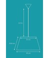 Suspension Isabella Campo Ø45 Lampe E27 en Noir/Cuivre - Nielsen Light