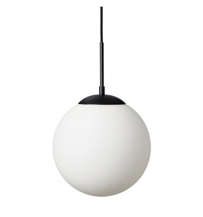 Suspension Chicago Café Ø50 pour E27 en Opale/Noir - Nielsen Light