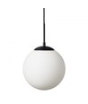 Suspension Chicago Café Ø50 pour E27 en Opale/Noir - Nielsen Light