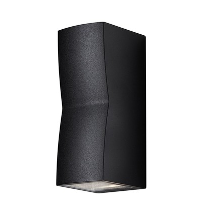 ASK Applique murale extérieure 2xGU10 en Noir - Nielsen Light