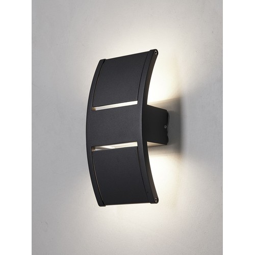 LÆRK Applique murale extérieure LED 12W en Noir - Nielsen Light