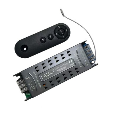 Alimentation dimmable 100W / 24V DC - 4.17A, IP20 intérieur, avec télécommande, sans scintillement