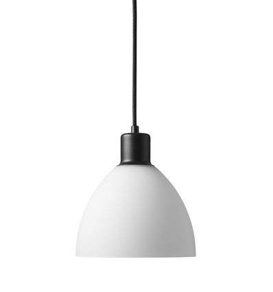 IDA Suspension Ø18 Pour E27 en Noir/Verre Opale