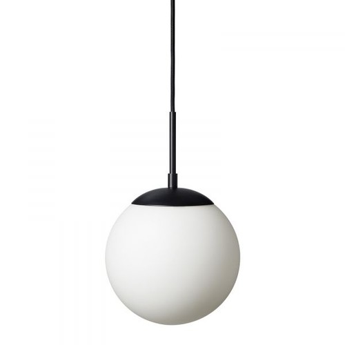 Suspension Chicago Café Ø20 pour E27 en Opale/Noir - Nielsen Light
