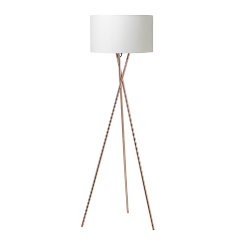 Lampadaire Uptown E27 en Cuivre avec Abat-jour Blanc - Nielsen Light
