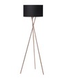 Lampadaire Uptown E27 en Cuivre avec Abat-jour Noir - Nielsen Light
