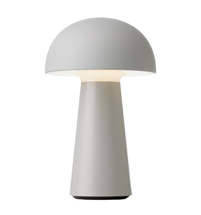 Lampe de table LED rechargeable Move Me IP44 gris clair - Nielsen Light