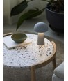 Lampe de table LED rechargeable Move Me IP44 gris clair - Nielsen Light