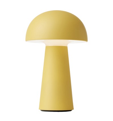 Lampe de table LED rechargeable Move Me IP44 jaune poussiéreux - Nielsen Light