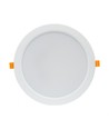 Panneau LED encastrable 18W Ø17cm - IP54 extérieur, perçage : Ø14,5 cm, dimensions : Ø17 cm