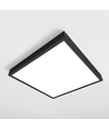 Cadre haut pour panneau LED 60x60 - Kit de montage, bord noir