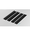 Cadre haut pour panneau LED 60x60 - Kit de montage, bord noir