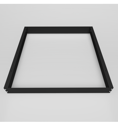 Cadre haut pour panneau LED 60x60 - Kit de montage, bord noir
