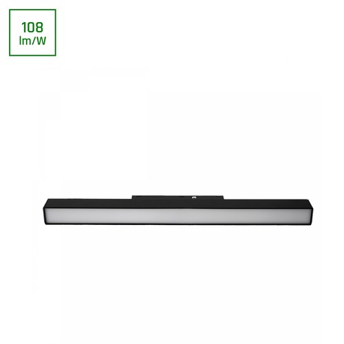 Spot sur rail 30cm SHIFT BASIC LINE S, 15W - 48V, 1620lm, 2700K, 100 degrés, système de rail magnétique