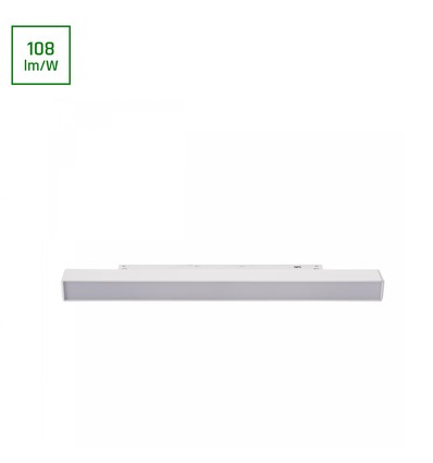 Spot sur rail linéaire 15W System Shift Basic Line S, 48V - 115lm/W, 30cm, 2700K, IP20, pour système de rail 48V