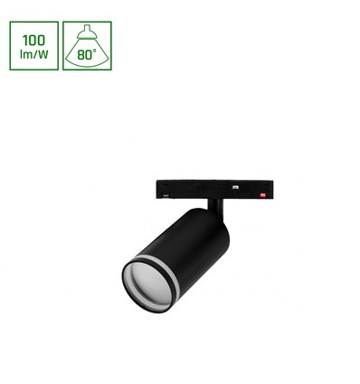Spot sur rail 7W SHIFT BASIC - Blanc neutre, 55x100x160 mm, pour système de rail SHIFT