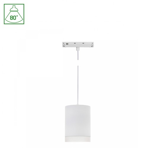 Spot sur rail 7W SYSTEM SHIFT BASIC, 48V - 3000K, IP20, blanc chaud