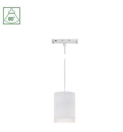 Spot sur rail 7W SYSTEM SHIFT BASIC, 48V - 3000K, IP20, blanc chaud
