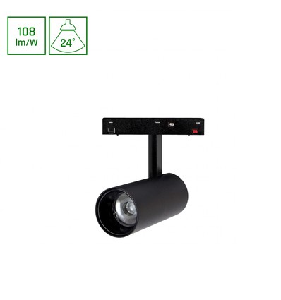 12W SYSTEM SHIFT BASIC SPOT M pour rail 48V - 4000K, blanc neutre, IP20, spot sur rail magnétique