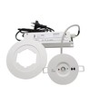 Spot d'éclairage de secours LED 3W pour plafond - Découpe : Ø7,5-12,5 cm, batterie 3 heures, blanc