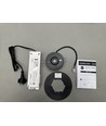 Spot d'éclairage de secours LED 3W pour plafond - Découpe : Ø7,5-12,5cm, batterie 3 heures, Noir