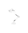 Lampe d'architecte blanche de table - câble de 1,1 m, douille E27, sans source lumineuse