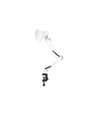 Lampe d'architecte blanche de table - câble de 1,1 m, douille E27, sans source lumineuse
