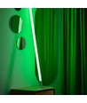 Tube Néon LED 120cm Vert Designer - Luminosité réglable, cordon inclus