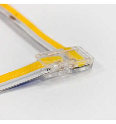 Connecteur en L pour bande LED unicolore - 10 mm de large, 12V / 24V, COB