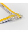 Connecteur en L pour bande LED unicolore - 10 mm de large, 12V / 24V, COB