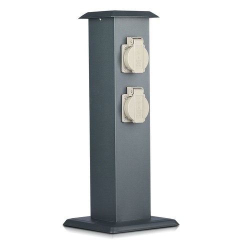 Colonne extérieure V-Tac avec prise - IP44, 4 sorties