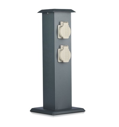 Colonne extérieure V-Tac avec prise - IP44, 4 sorties
