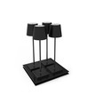 Base de chargement pour lampes de table rechargeables sans fil - 4 emplacements, charge sans fil