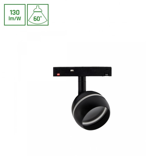 10W SYSTEM SHIFT BASIC GLOBE RING - 48V, 130lm/W, blanc neutre, 90x150 mm, incl. 120cm câble