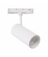20W SHIFT BASIC SPOT L pour système de rail 48V - 2220lm, 24°, 2700K, boîtier blanc, IP20