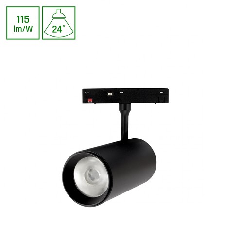 SHIFT Spot Basic L 20W pour rail magnétique - 48V, NW, 4000K, 115lm/W