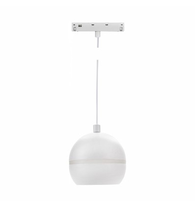 10W SHIFT BASIC GLOBE RING PENDANT spot sur rail, 48V - 1020lm, 2700K, blanc, IP20, incl. source lumineuse