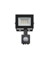 Projecteur 10W avec capteur - IP44, noir, lampe de travail, capteur PIR