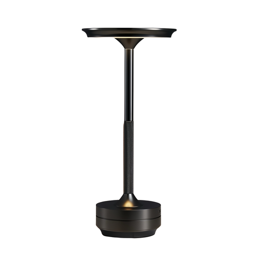 Lampe de table LED rechargeable - Noir, tactile dimmable, CCT, IP20