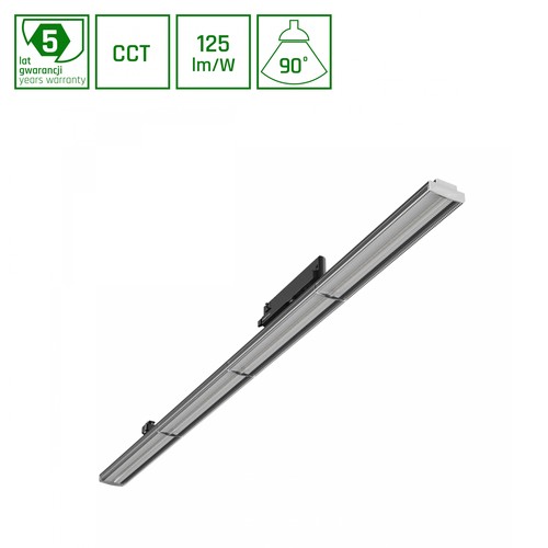 120cm 12-42W OPTIBAR spot sur rail triphasé, RA90 - CCT et puissance réglables, 125lm/W, 90 degrés, 5 ans de garantie