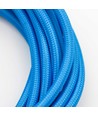 Câble textile 5m 2x0,75 mm² - 230V, Bleu clair