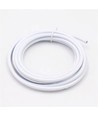 Câble textile 5m 2x0,75 mm² - 230V, Blanc