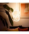5m Neon Flex Tube - 230V, blanc chaud, kit complet D16 Neon, décoration