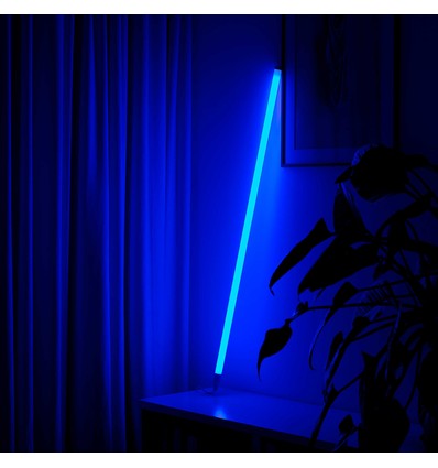 Tube Néon LED 120cm Bleu - Tube design, avec câble inclus